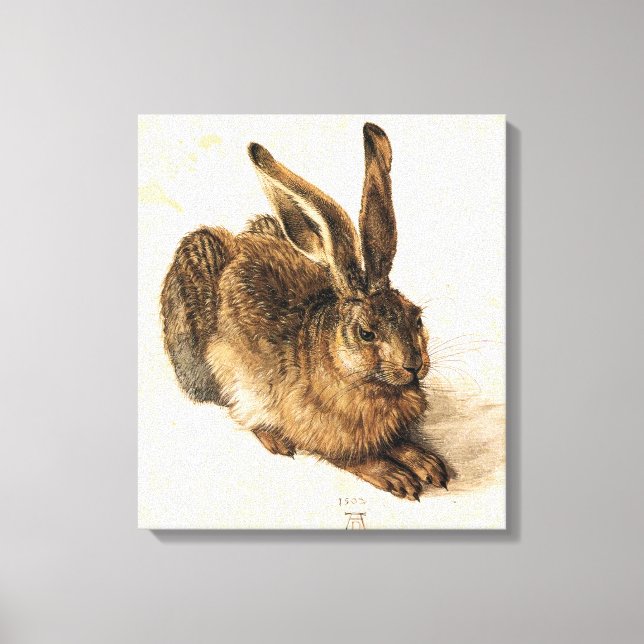Albrecht Durer Young Hare Leinwanddruck (Vorderseite)