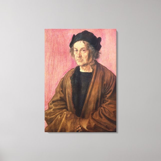 Albrecht Durers Vater, 1497 Leinwanddruck (Vorderseite)