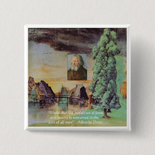 Albrecht Durst "Sum Of Man" Wisdom Quotient Ohrts Button