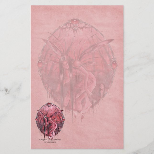 Albtraum-gotisches Briefpapier (Vorderseite)