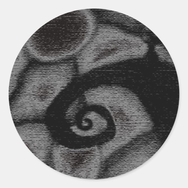 Albtraum inspiriert Aufkleber graue Version (Vorderseite)