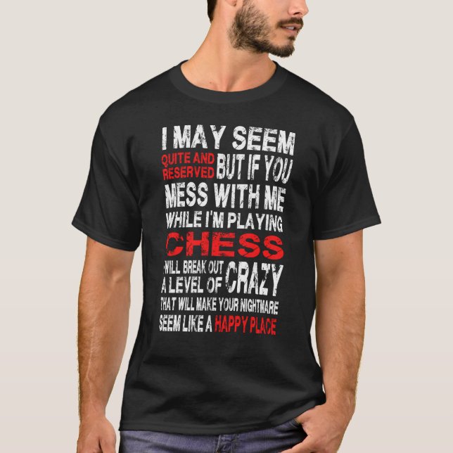 Albtraum und glücklicher Platz - heißer Schach-T - T-Shirt (Vorderseite)