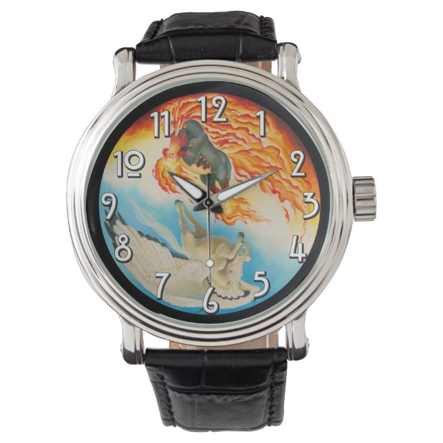 Albtraum und Mesa Pegasus Yin Yang Armbanduhr (Vorderseite)