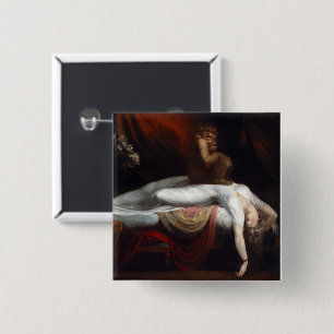 Albtraum von Henry Fuseli Gothic Macabre Dark Art Button