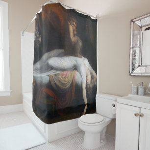 Albtraum von Henry Fuseli Gothic Macabre Dark Art Duschvorhang