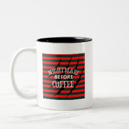 Albtraum vor Kaffee Zweifarbige Tasse