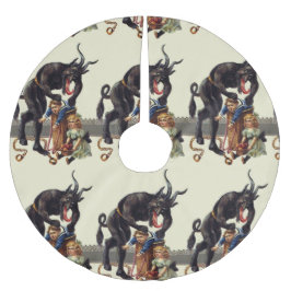 Albtraum Weihnachten krampf Polyester Weihnachtsbaumdecke