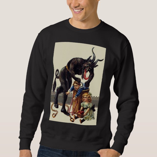 Albtraum Weihnachten krampf Sweatshirt (Vorderseite)
