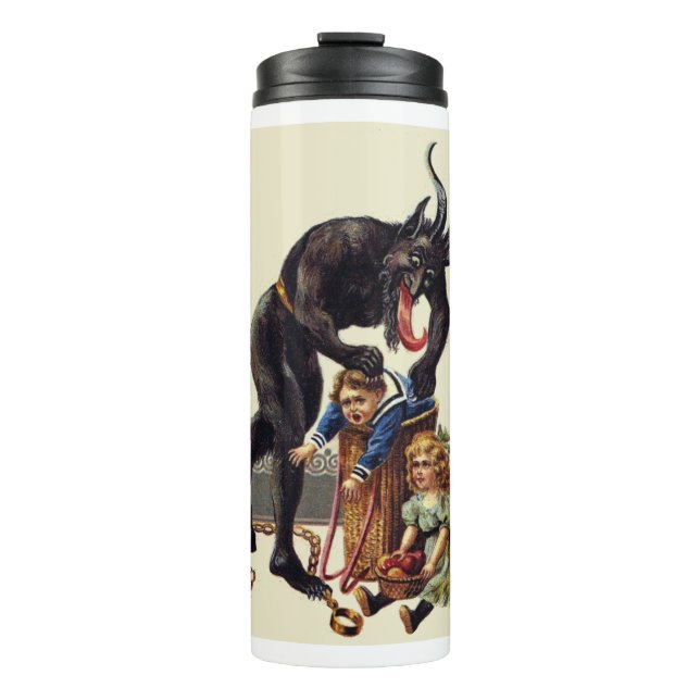 Albtraum Weihnachten krampf Thermosbecher (Vorderseite)
