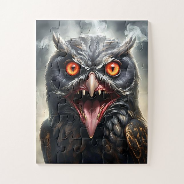 "Albtraumflügel: Das Fanged Vampire-Owl" (Vertikal)