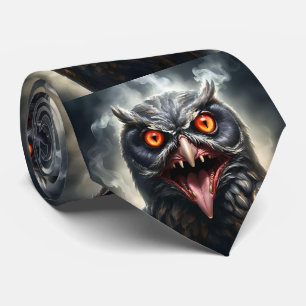 "Albtraumflügel: Das Fanged Vampire-Owl" Krawatte