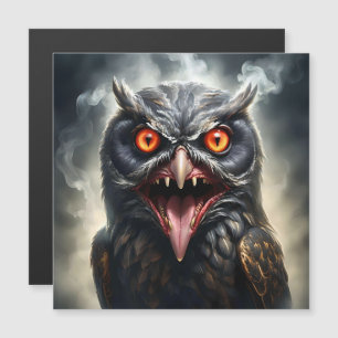 "Albtraumflügel: Das Fanged Vampire-Owl" Magnetkarte