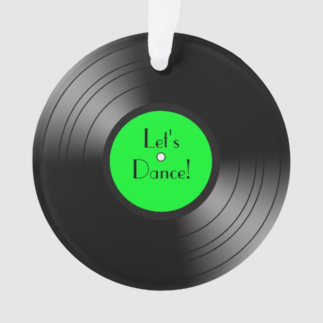 Album aufnehmen Let's Dance Novelty Ornament (Vorderseite)