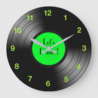 Album aufnehmen Let's Dance Novelty Zwölf Zahlen Große Wanduhr