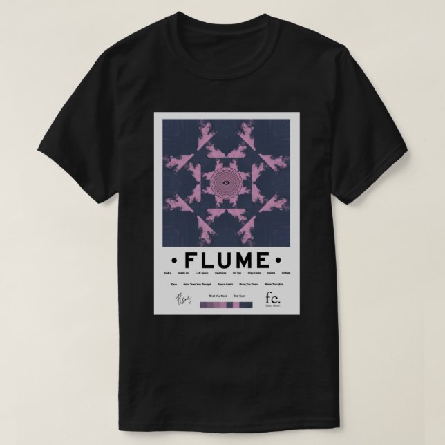 Album auto-titré Flume - Tracklist Sweat - shirt à (Design devant)