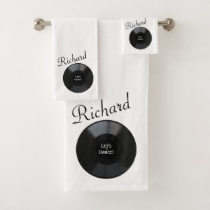Album Personalisiert aufnehmen Let's Dance Badhandtuch Set