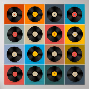 Album, Vinylaufzeichnung, Musik-Plakat Poster