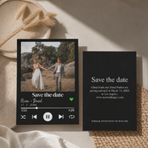 Albumcover-Foto Musik-Player Lied Datum speichern Einladung