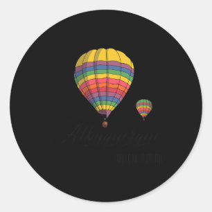 Albuquerque Ballonfestival-Shirt New Mexico-Shirt Runder Aufkleber