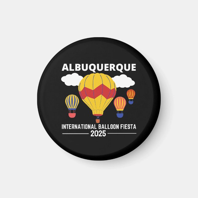 Albuquerque Balloon Fiesta 2025 T - Shirt Magnet (Vorne)