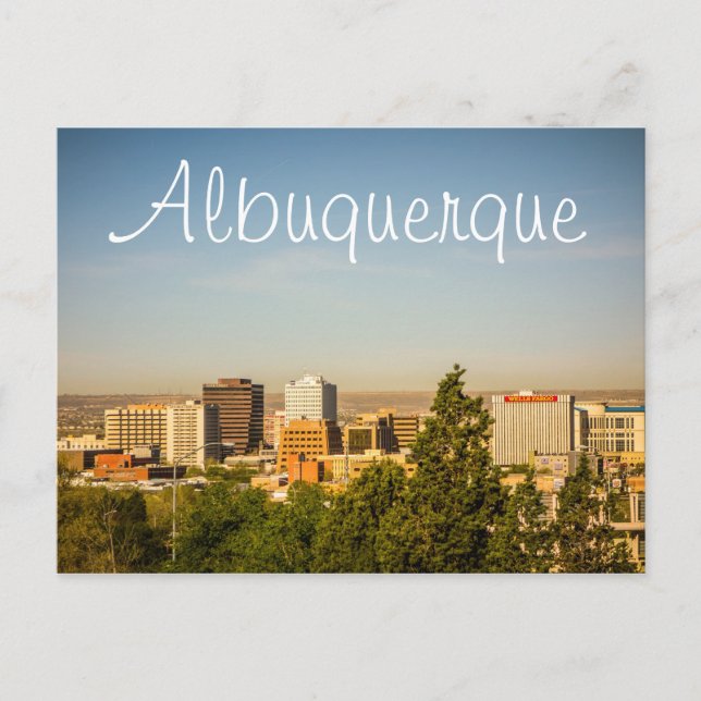 Albuquerque City in New Mexico Postkarte (Vorderseite)