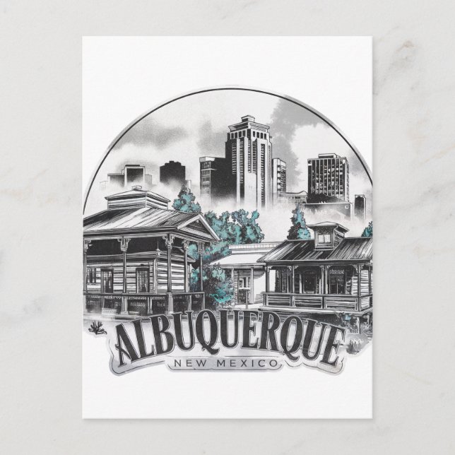 Albuquerque City New Mexico USA Postkarte (Vorderseite)