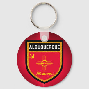 Albuquerque-Flagge Schlüsselanhänger