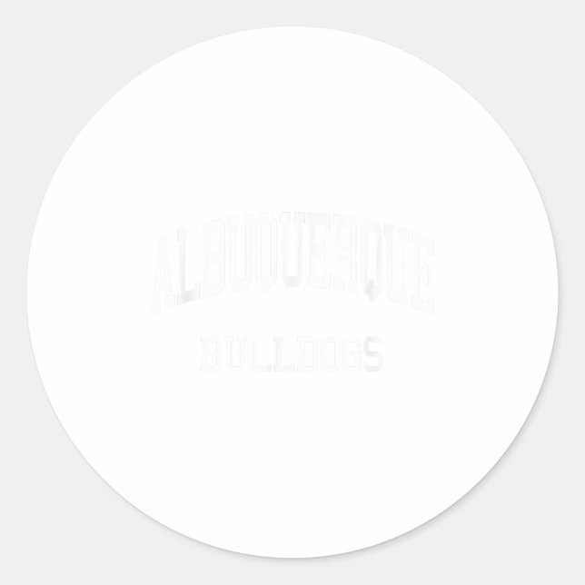 Albuquerque High School Hs Albuquerque Nm Retro Sp Runder Aufkleber (Vorderseite)