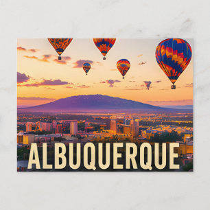 Albuquerque New Mexico Ballon Berg Reise Gif Postkarte