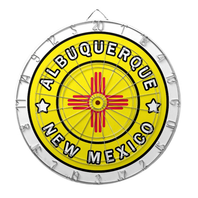 Albuquerque New Mexico Dartscheibe (vorne)