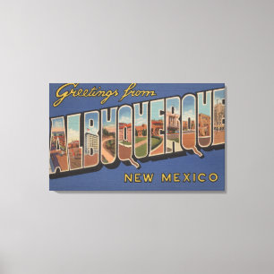 Albuquerque, New Mexico - Große Briefszenen Leinwanddruck