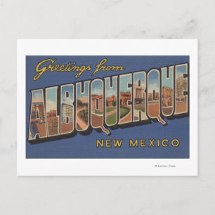 Albuquerque, New Mexico - Große Briefszenen Postkarte