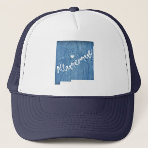 Albuquerque New Mexico Holzkörner Truckerkappe
