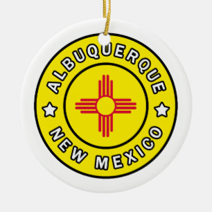 Albuquerque New Mexico Keramik Ornament