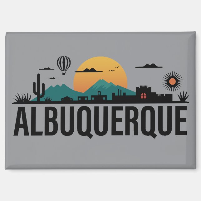 Albuquerque New Mexico Magnet (Vorderseite)