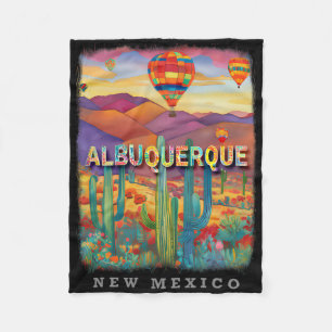 Albuquerque New Mexico Nm Wüstenoase Sd316 Fleecedecke