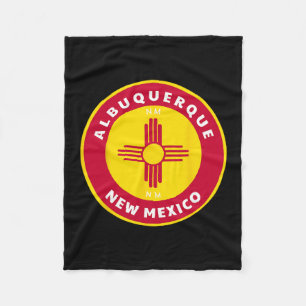 Albuquerque New Mexico Nm Zia-Flagge Stolz Dge Sou Fleecedecke