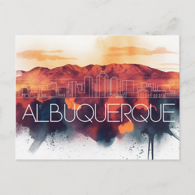 Albuquerque New Mexico Postkarte (Vorderseite)