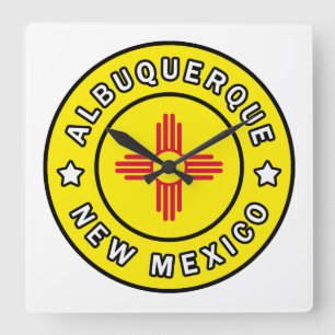 Albuquerque New Mexico Quadratische Wanduhr