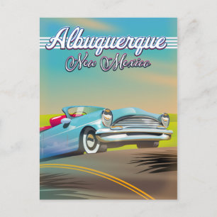 Albuquerque New Mexico Reiseplakat Postkarte