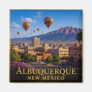 Albuquerque New Mexico Rio Grande und Hochwüste 🗺 Magnet
