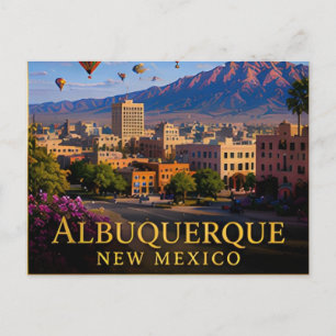 Albuquerque New Mexico Rio Grande und Hochwüste 🗺 Postkarte