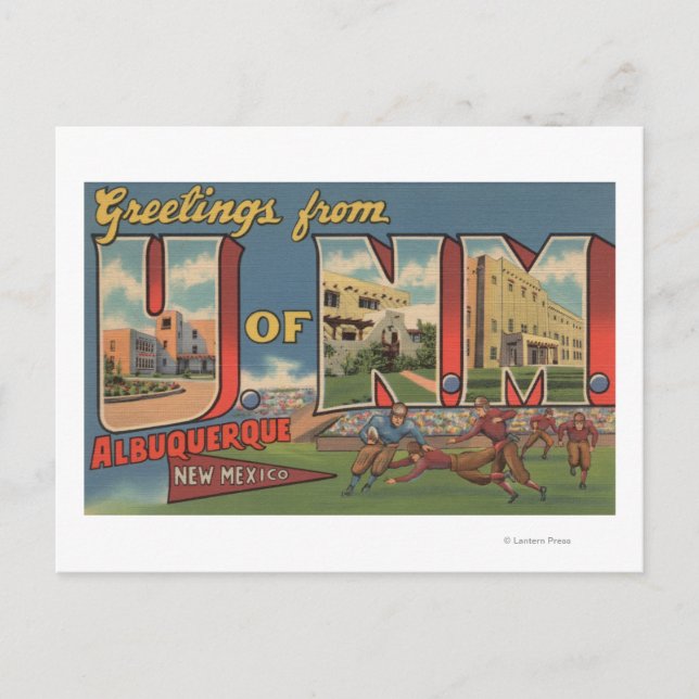 Albuquerque, New Mexico - Universität NM Postkarte (Vorderseite)