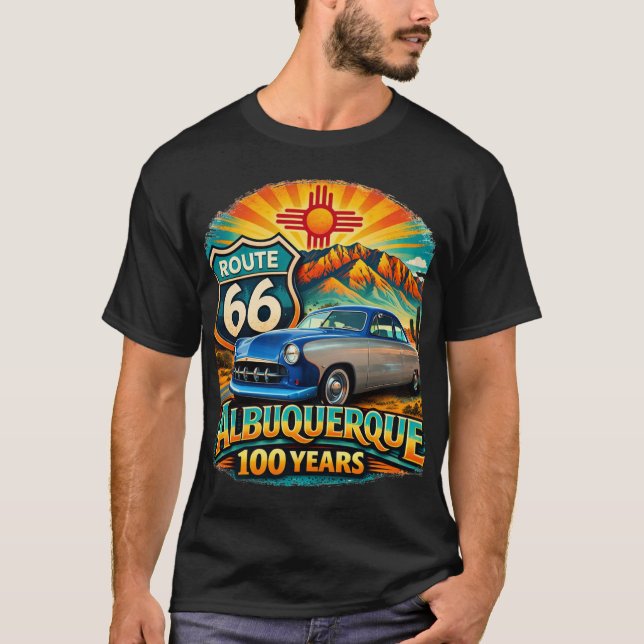 Albuquerque Route 66 Centennial T-Shirt (Vorderseite)