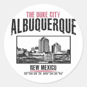 Albuquerque Runder Aufkleber