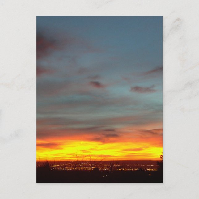Albuquerque Sunset Postkarte (Vorderseite)