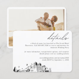 Albuquerque Wedding Hotel Zimmerblockdetails Begleitkarte