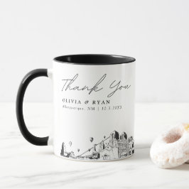 Albuquerque Wedding Minimal Custom Coffee Tasse