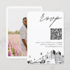 Albuquerque Wedding Modern UAWG QR Code Begleitkarte