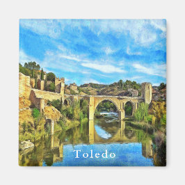 Alcantara Brücke in Toledo. Magnet